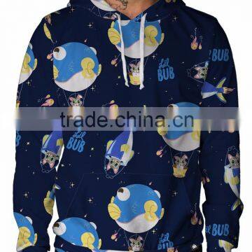 Custom sublimation Cat design black hoodies in affordable prices