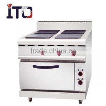 CH-SQ905A Freestand Commercial 4 Burner Electric Hot Plate with Oven