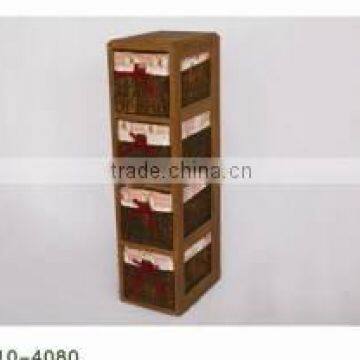 sell beautiful brown wooden cabinet with maize drawers