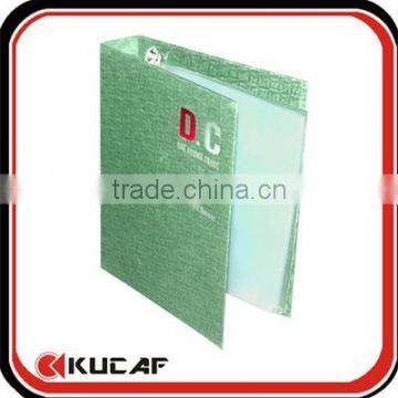 fashion handmade paper file folder with metal ring