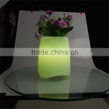 color changing plastic high quality decoration romantic led speaker planter