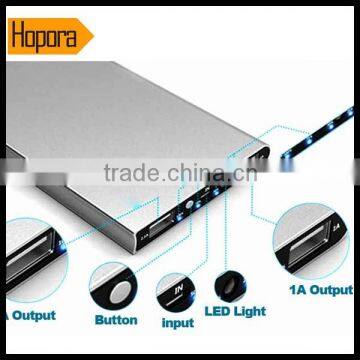 Super Ultra Thin 12000mah Li-ion Lithium Polymet Power Bank Battery