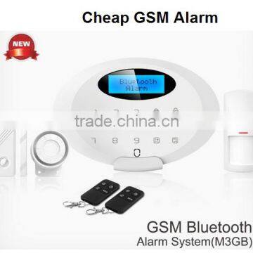 New Wireless GSM Bluetooth APP Alarm System with Sim Card, Burglar Alarm System GS-M3GB