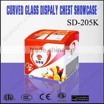 SD205K Curved Glass Display Chest Showcase