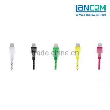 Hot!Wholesale durable micro usb cable with nylon braided for I phone