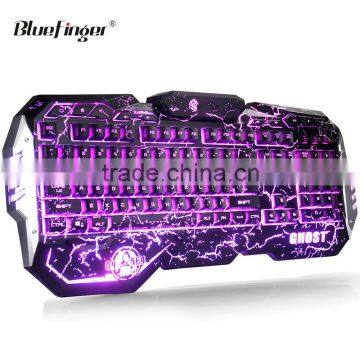 Factory USB Wired Game Ergonomic Keyboard With Colorful Backlit photo-3