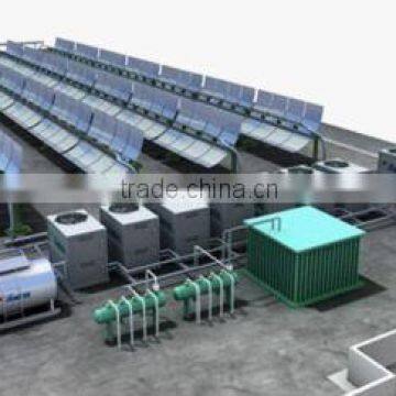 Solar absorption chiller and heat pump system