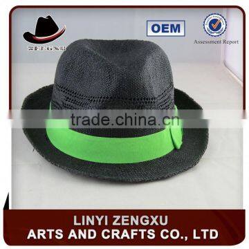 Cheap Polyester Colorful Straw Fedora Hats photo-6
