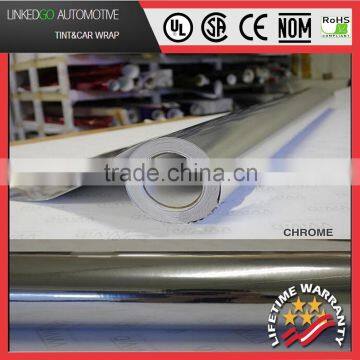 Car Auto Mirror Silver Chrome Film Vinyl Wrap Sheet Sticker 1.52*20M chrome mirror film