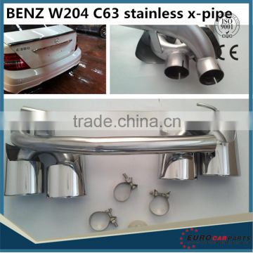 For MB C-CLASS W204 C63 AM style muffler/ exhaust tips/x-pipe