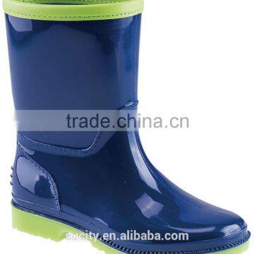 plat blue pvc kids rain boot