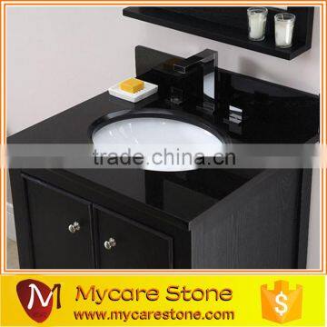 New arrived bathroom vanity top China black granite top