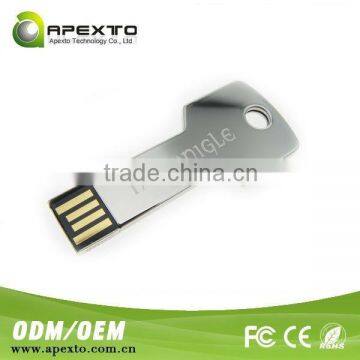 2016 best selling metal key shaped high spped usb flash memory stick with your own logo design