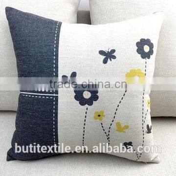 Home Decor 18x18 Cotton Linen Pillow Cases Home Decorative Sofa Cushion Cover