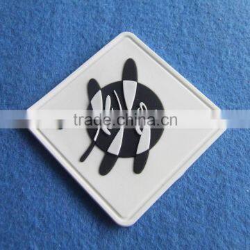 custom soft washable 3D embossed PVC labels