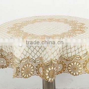 GOLDEN PVC TABLECLOTH-ZT-8017A RD90CM