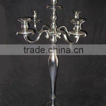 Aluminium Wedding Floor Handmade 5 light Candelabra for Home and Party Decoration from India Manufacturer in High Quality