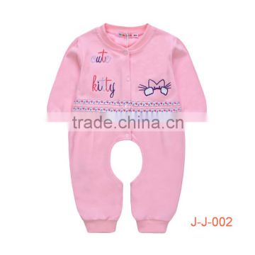 Baby girls long sleeve baby romper suits