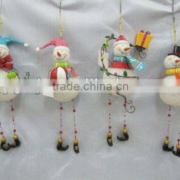 hanging Christmas color changing led snowman