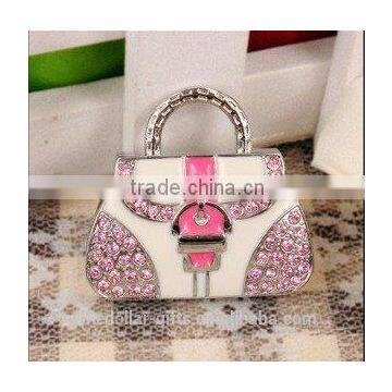 Cute Crystal Diamond USB Flash Drive Disk with Handbag Shape U Disk Memory 8G GB Pink