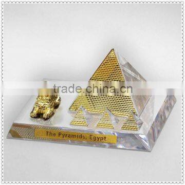 Egypt Design Crystal Pyramind Model For Traveler Souvenirs