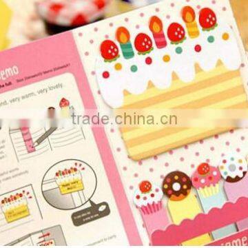 Cute 1+5 Sticker Bookmark Marker Memo Flags Index Pad Tab Sticky Notes photo-4