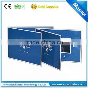 Chinses import wholesale product 5.0 inch video greeting card lcd brochure for promote