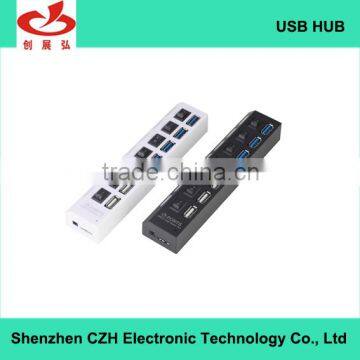 Factory supply usb hub 3.0 and 7 port usb 3.0 hub with individual switches and led indicators from usb hub manufacturers