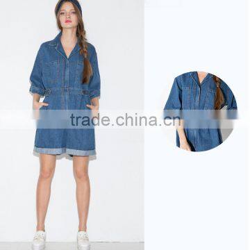 Women's Jeans Jumpsuits Short Sleeve With Chest Pocket Jumpsuits Rompers photo-2