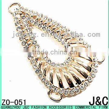 drop shaped crystal rhinestone lady shoes accessory