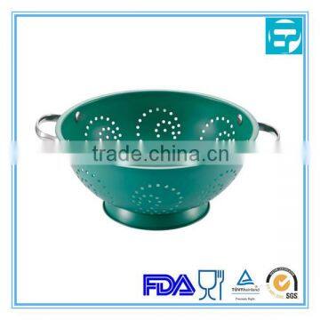 stainless steel colander with color painted