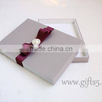 High End Wedding Invitation Box Wedding Gift Boxes in Handmade photo-6
