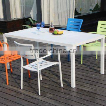 Hot Sale Aluminium frame dining set Garden Dining Table Sets