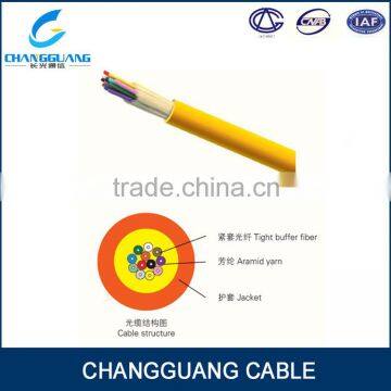 Multimode 62.5/125 fiber optic cable indoor 24 core distribution cable