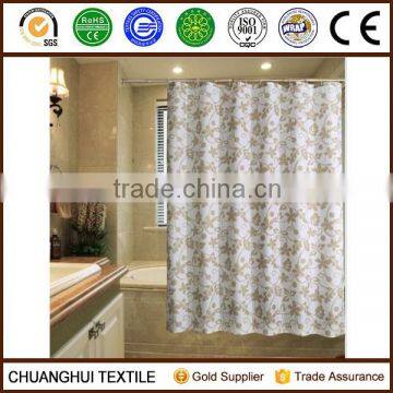 100% polyester cirrus printed pattern custom shower curtain