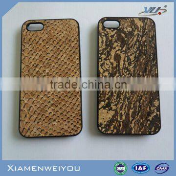 Funky Novelty Newest Hot Selling High Quality Cork Leather Mobile Phone Case for iPhone 5s