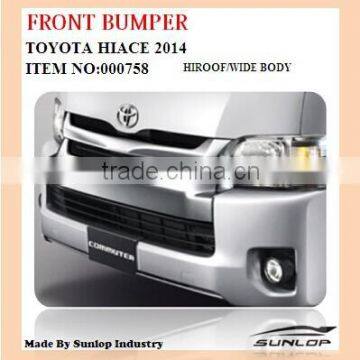 Toyota hiace auto parts front bumper wide body hiroof for hiace commuter van bus KDH200 #000758