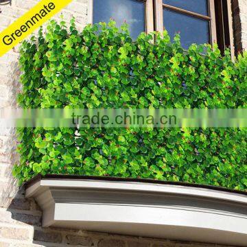 Balcony decorative plastic leaf fence