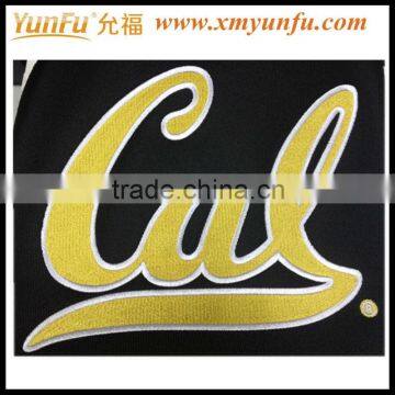 Fashion Yellow embroidery iron on sports patches