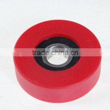 Escalator Step Roller 80mm, 80x25mm, bearing 6204, 80x25x6204, red