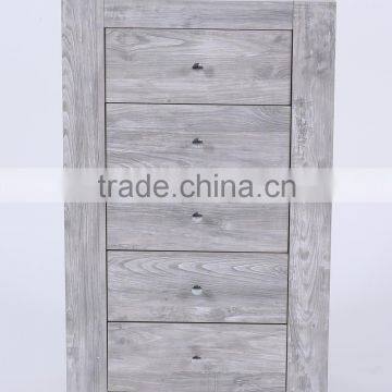 modern FSC wooden Small 5 drawer chest of drawers/bedside cabinet design