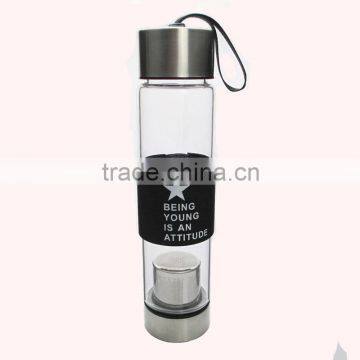 Borosilicate Glass Sports Drink Water Bottle photo-2