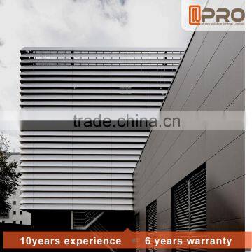 2016High Quality Building Material Facade Aluminum Curtain Wall Exterior Shutters