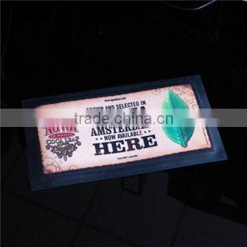 Custom Brand Logo Nitrile Rubber Bar Mat for Beer Promotional Gifts