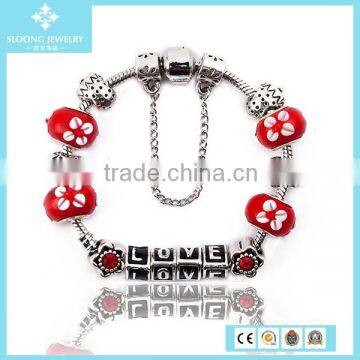 Fashion Colored Man-made Orange Bead Alloy Accessories Bracelet Jewelry Made In China Wholesale photo-2