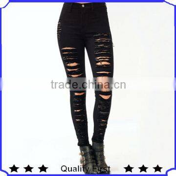 Women high waist jeans skinny jean tight jeans Ripped Jeans women shkJ43