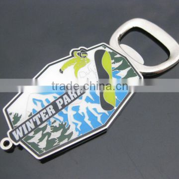 Bottle opener fridge magnet