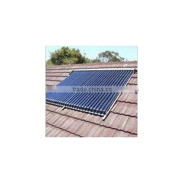 Glazed Solar Collector with All Glass Heat Pipe Tube