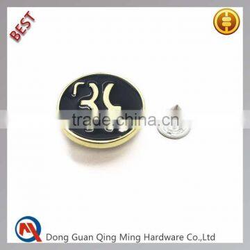 20mm Sample Free Custom Metal Jeans Button