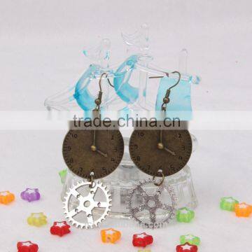 Cheap Fashion Jewelry Steampunk Gear Watch Earrings Party Dress New Made in China Yiwu photo-2
